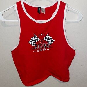 Racing crop top
